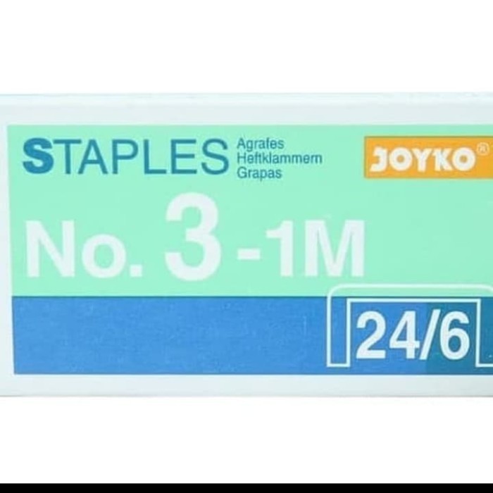 

Promo Isi Staples Joyko No.3 24/6 Per Box Best Seller
