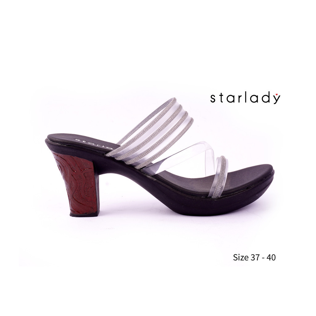 Starlady Sandal Heels Wanita Dyanka Hitam