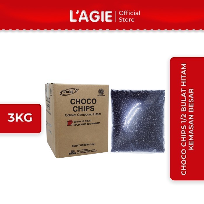 

Ready Lagie Coklat Choco Chips Kiloan 1/2 Bulat Hitam 3kg