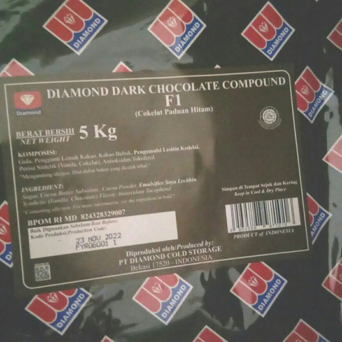 

Ready Diamond Dark Chocolate Compound F1 5Kg