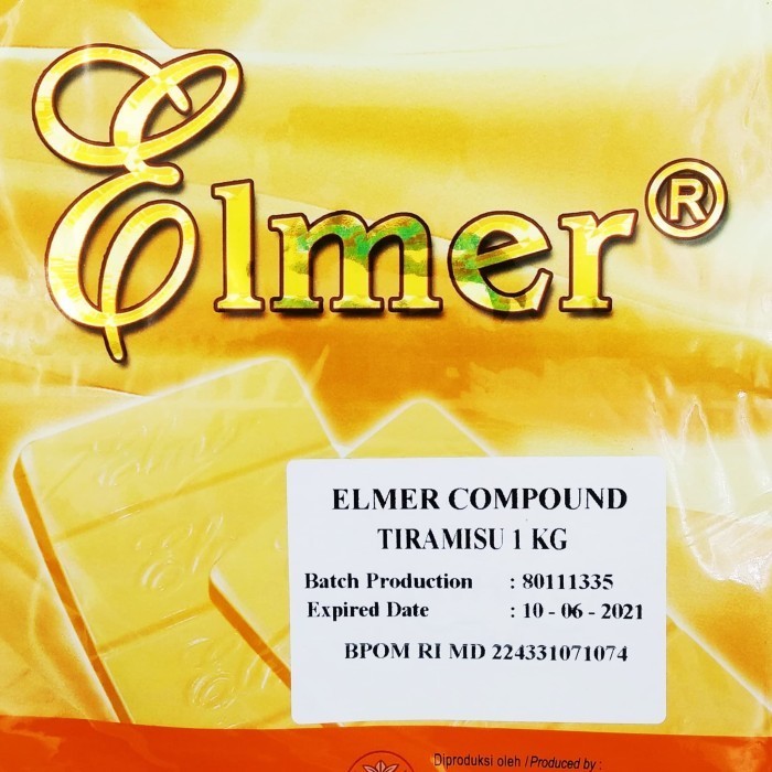 

Ready ELMER Chocolate / Coklat Compound Tiramisu 1 Kg