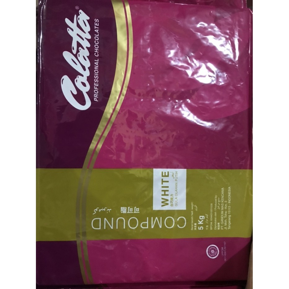 

Ready Cokelat compound colatta white 5 kg