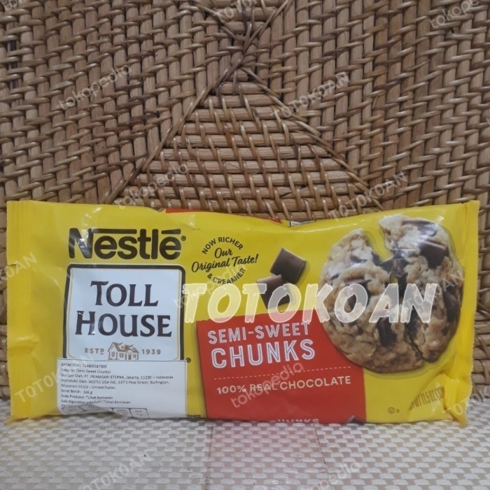 

Ready NESTLE TOLL HOUSE SEMI SWEET CHOCOLATE CHUNKS 326 GR