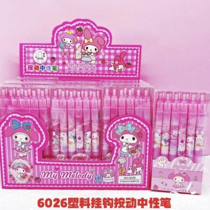 

pen gel mekanik motif my melody isi 12