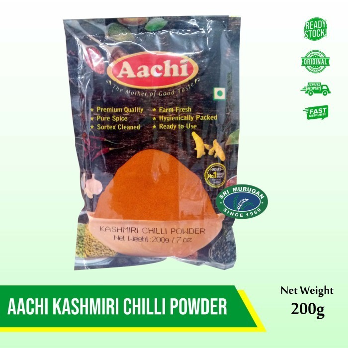 

Ready AACHI KASHMIRI CHILLI POWDER 200G