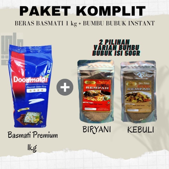 

Ready Paket Beras dan Bumbu Nasi Briyani Beras Basmati Bumbu Briyani