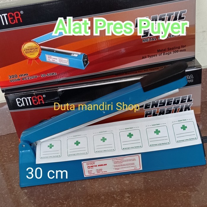

Alat Press Kertas Puyer / Kertas Obat Plastik 30 Cm