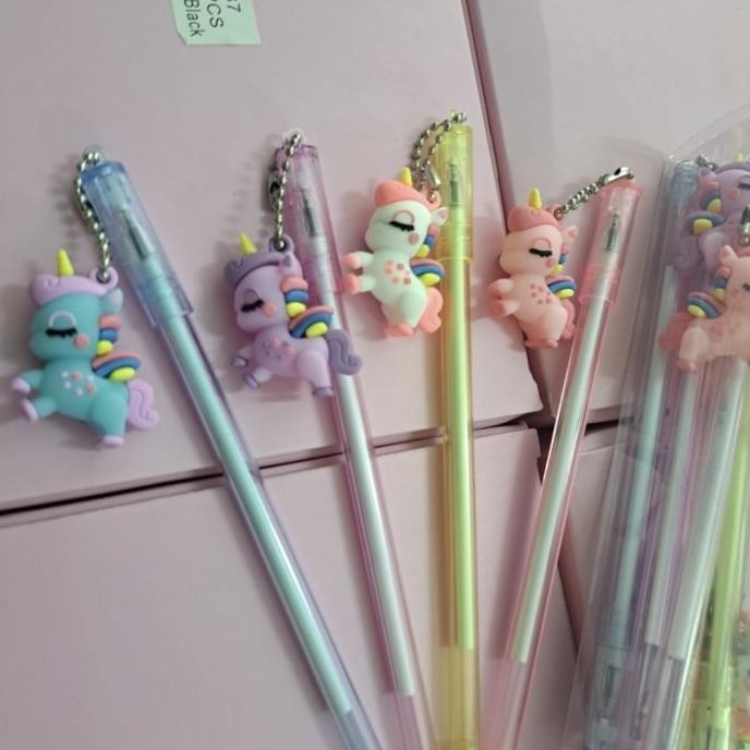 

pen gel gantungan unicron isi 12