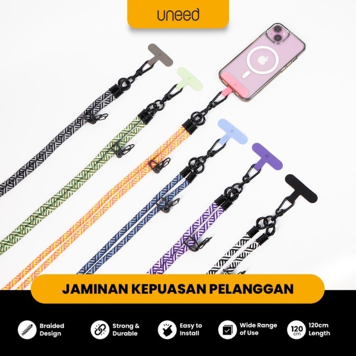 

Uneed Universal Lanyard Strap Tali Gantung Hp Id Card Dll - Ust202