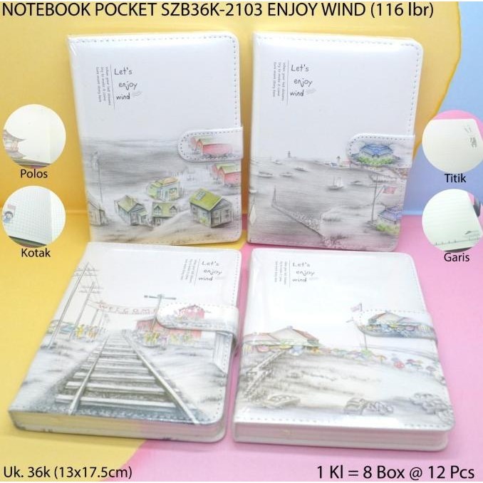 

buku notebook magnet motif enjoy wind satuan