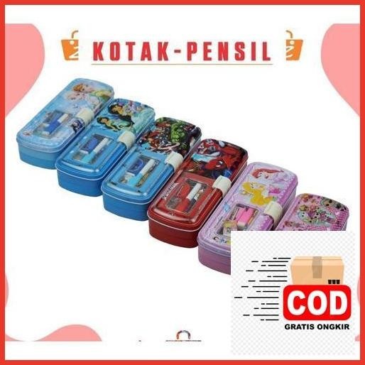 

Serba Murah Tempat Pensil Set Kaleng Susun Dua Plus Kunci Penutup Promo Hemat