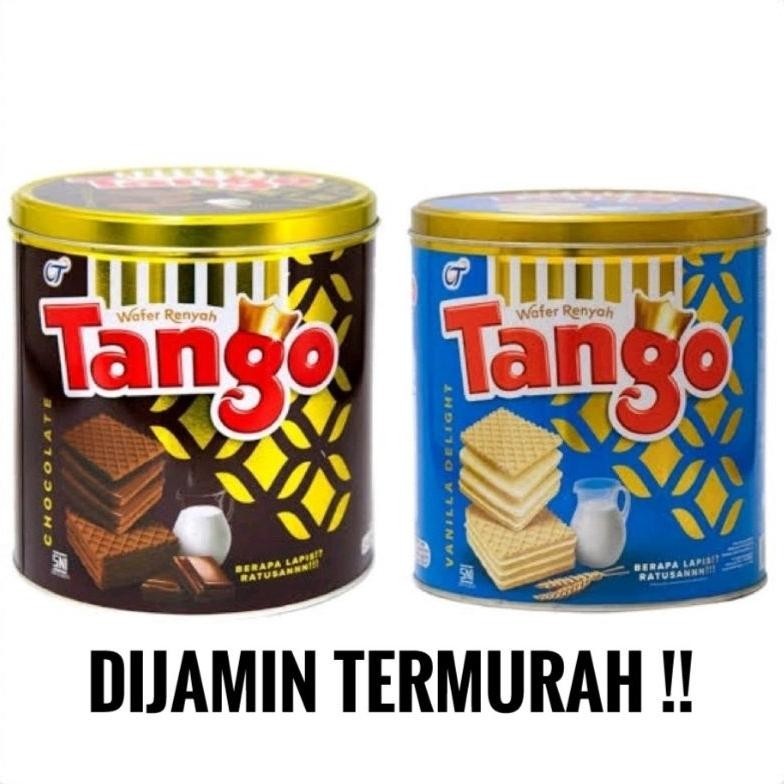 

Tango Biskuit Wafer Coklat Vanilla 270Gr Tin Can Kaleng