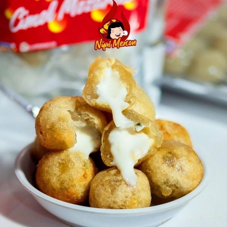 

Pangsit Tulang Rangu Mercon Keju Baso Full Mozarella Lumer By Nyai Mercon Jajanan Viral Instant