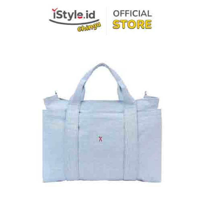 JOSEPH AND STACEY STACEY DAYTRIP TOTE CANVAS M - LIGHT DENIM