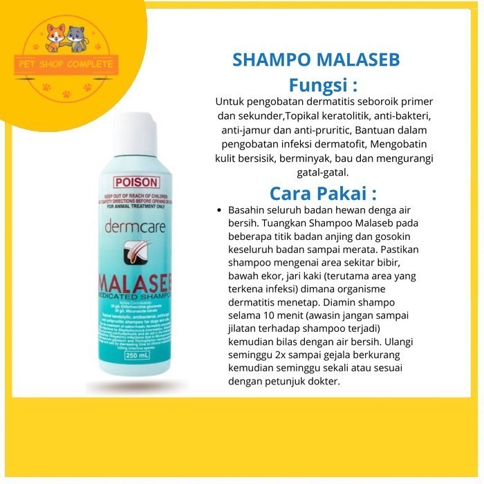 SHAMPO MALASEB 250 ML SHAMPO JAMUR ANJING KUCING