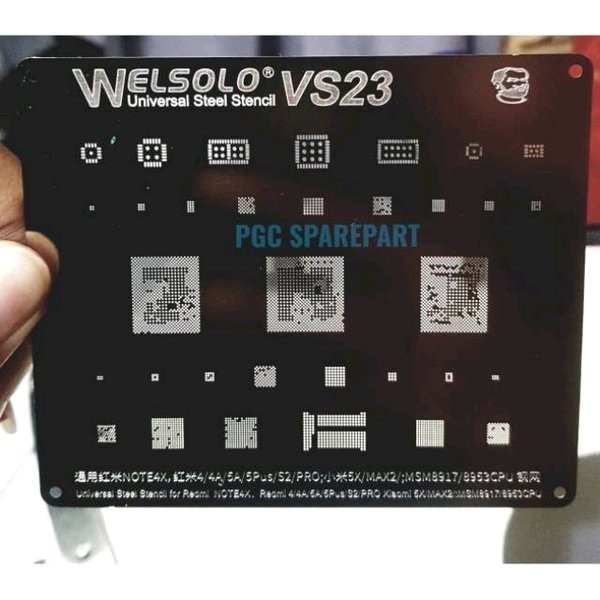 WELSOLO VS23 CETAKAN PLAT IC CPU - MSMN8917 - MSM8953 - REDMI 4 - 4A - 5A - 5 PLUS - S2 - PRO - MI