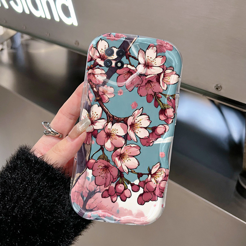 Casing Hp OPPO A73 5G OPPO A72 5G OPPO A53 5G Case Kesing pola Camellia HP ponsel Casing lembut baru