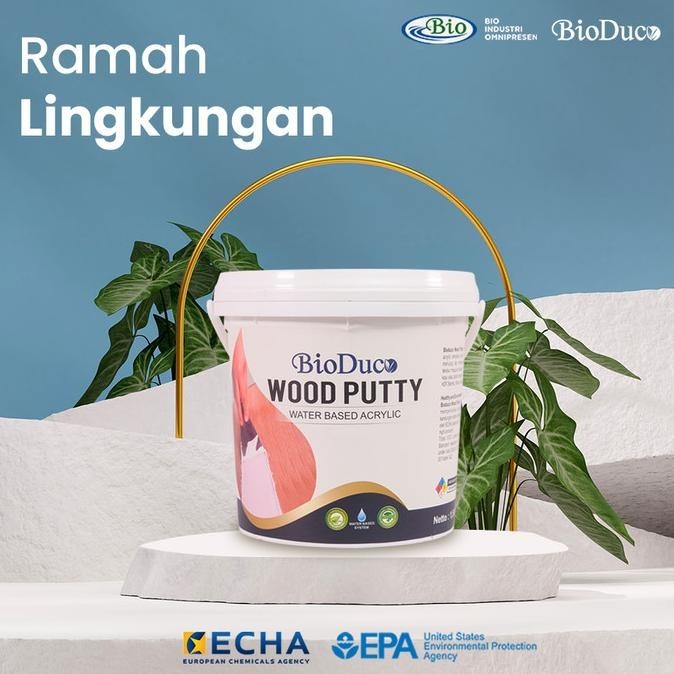 Bioduco Wood Putty Dempul Kayu Pelapis Dasar Finishing Kayu 1,5Kg Kualitas Premium