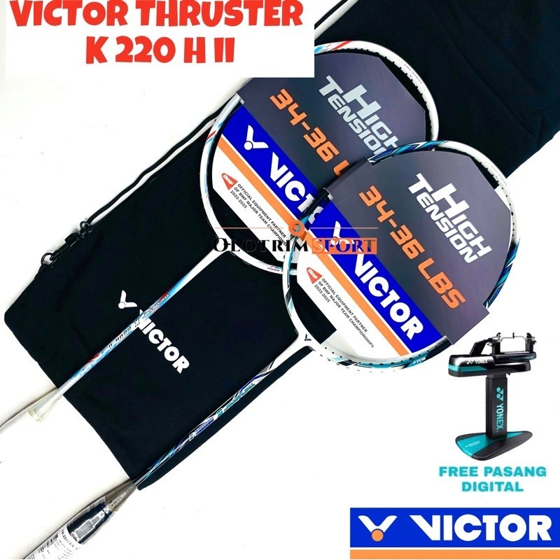 Raket Badminton Victor Thruster K 220 H II 2 K220H K220 220H Original