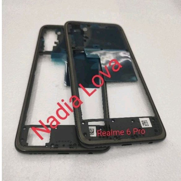 Bezel Bazel Midel Tulang Samping Tutup Mesin Realme 6 Pro