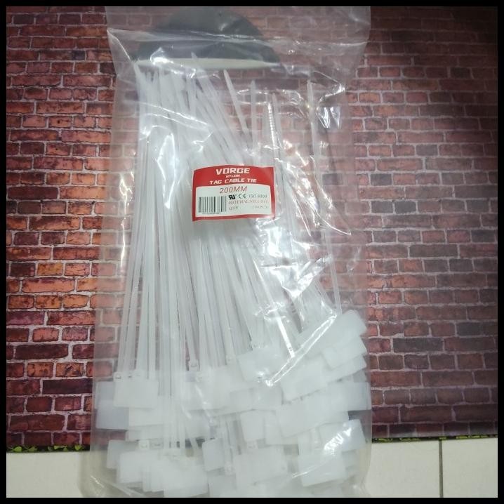 

BEST DEAL MARKER TIE 20 CM X 3.6MM PENGIKAT KABEL LABEL CABLE TIES TAG NAME 200 !!!!!