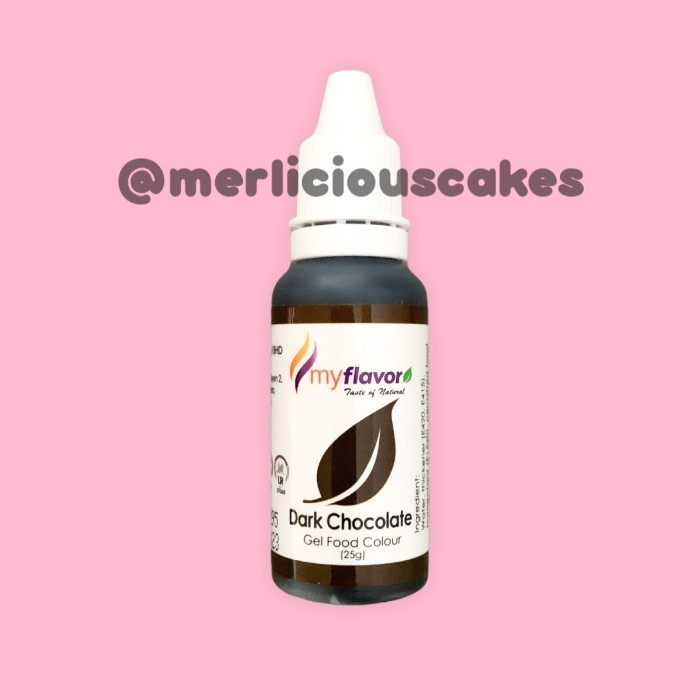 

[DIAJENG SHOP] Dark Chocolate Gel My Flavor Food Color Food Colour Pewarna Makanan FREE ONGKIR