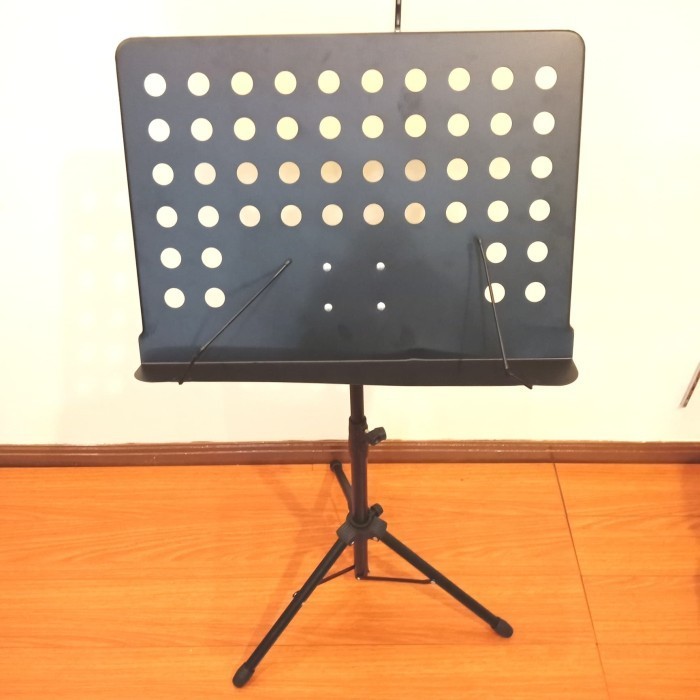 Stand Book Musik Sheet + Kaki Besi Tebal Penyangga Paper Buku Music