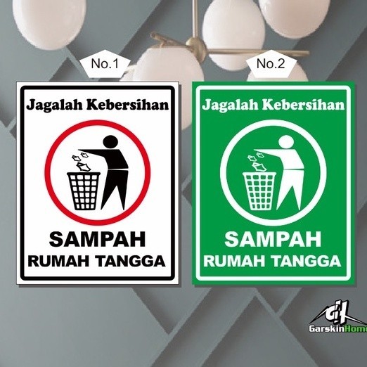 

STIKER SAMPAH RUMAH TANGGA