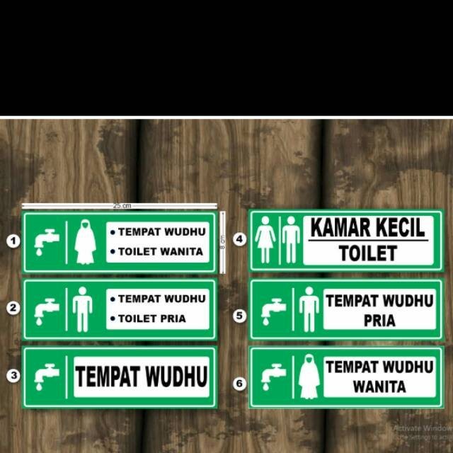 

Stiker wudhu,stiker toilet stok banyak