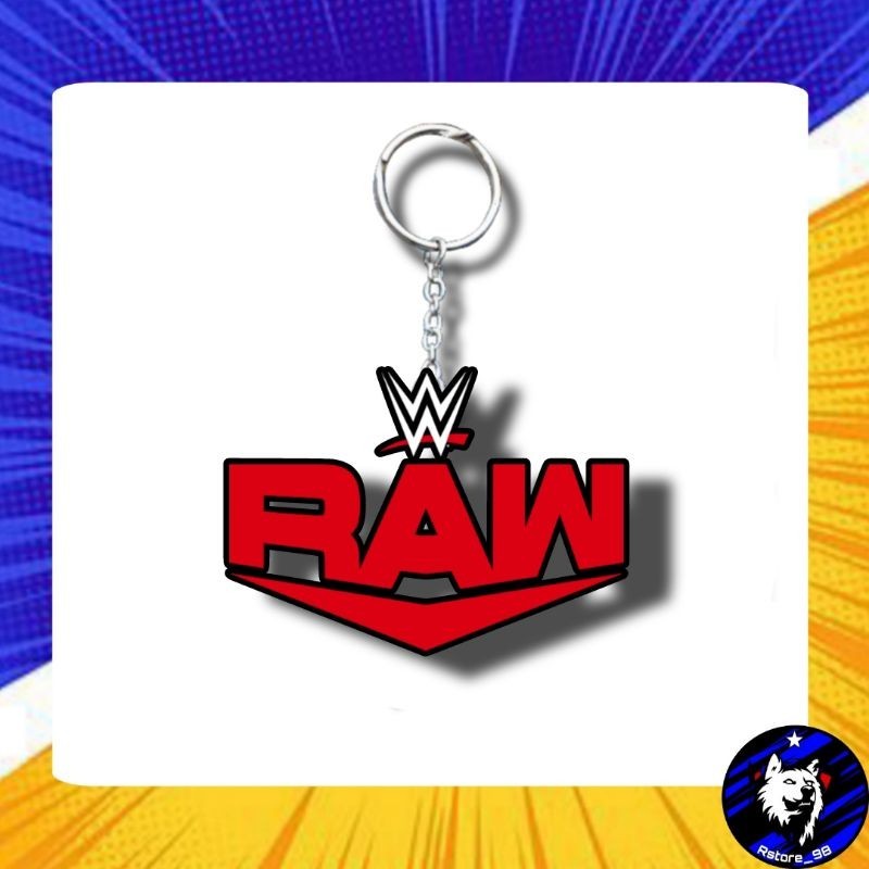 (BEST QUALITY) KEYCHAIN GANTUNGAN KUNCI SMACKDOWN & RAW