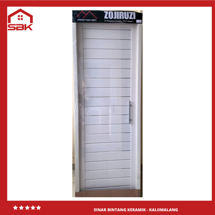 PINTU PVC PINTU KAMAR MANDI 70X195 FULL PVC ZOJIRU
