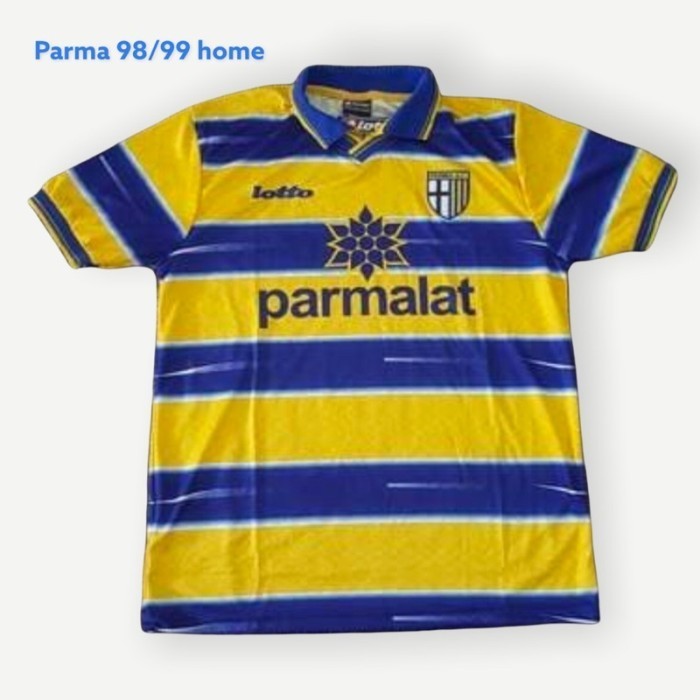 Jersey Bola Retro Parma Home 98" Champions/ Jersey Bola Klasik Retro