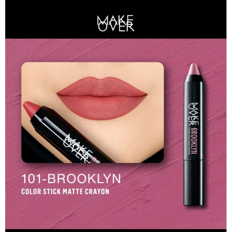 MAKE OVER Color Stick Matte Crayon/Lip Crayon MAKE OVER/ Lipstik Crayon Make Over