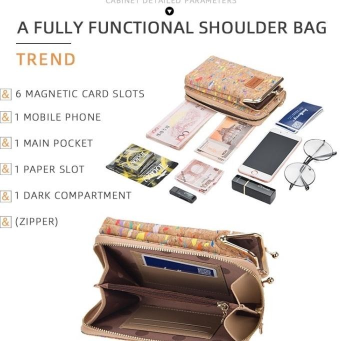 Trend Tas Selempang Wanita Dompet Cewek Multifungsi Baellerry N8595 Ck002 Terbaik