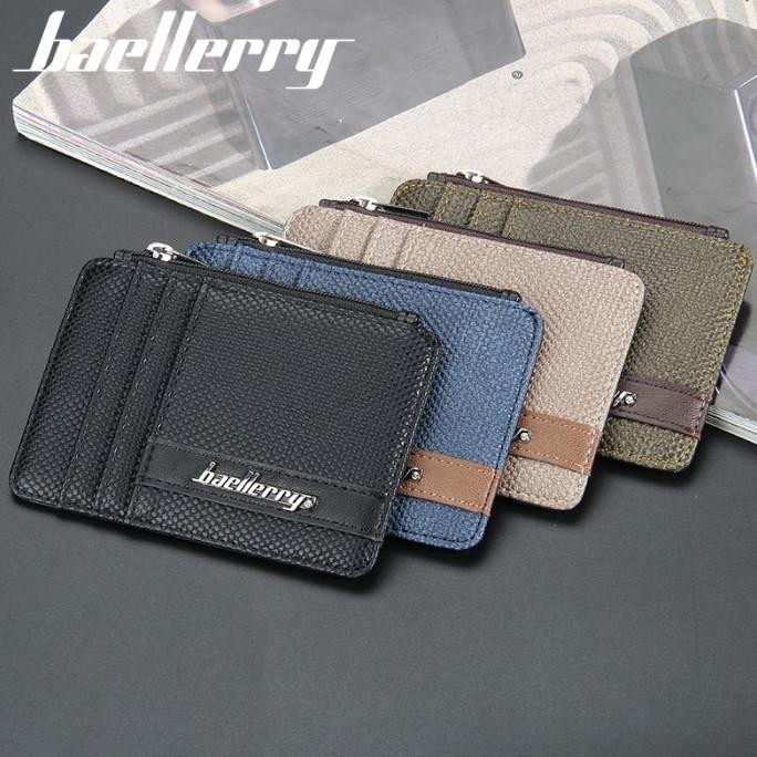 Dompet Pendek Dompet Kulit Kecil Domoet Pria Tipis Baellerry D1861 Original