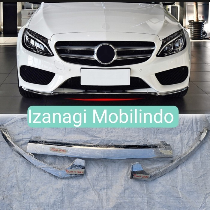 LIST CHROME BEMPER DEPAN MERCY W205 C-CLASS AMG