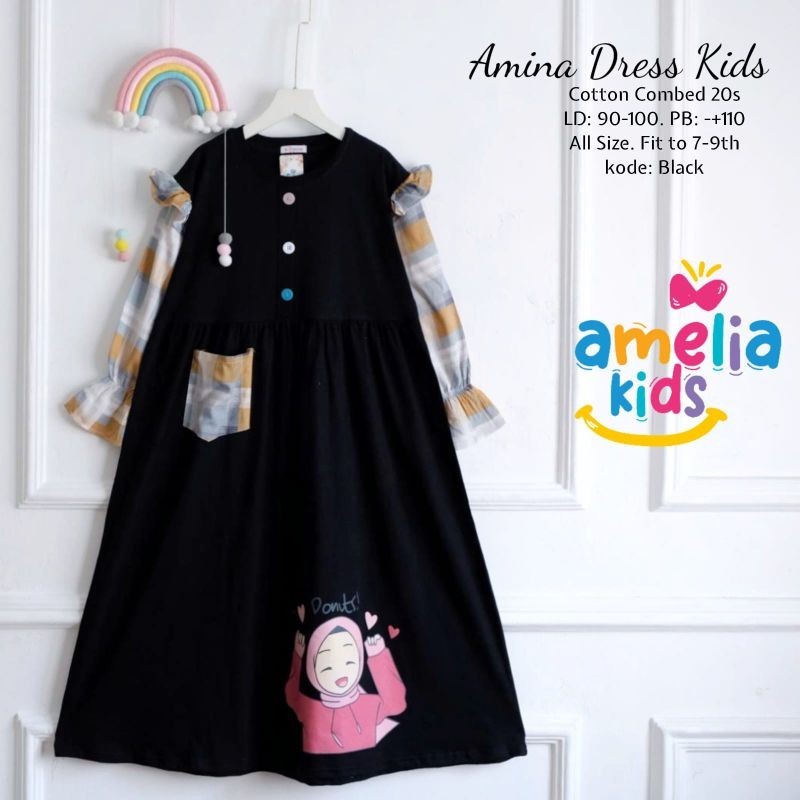 AMINA DRESS KIDS BY AMELIA KIDS MAT AMELIA KIDS