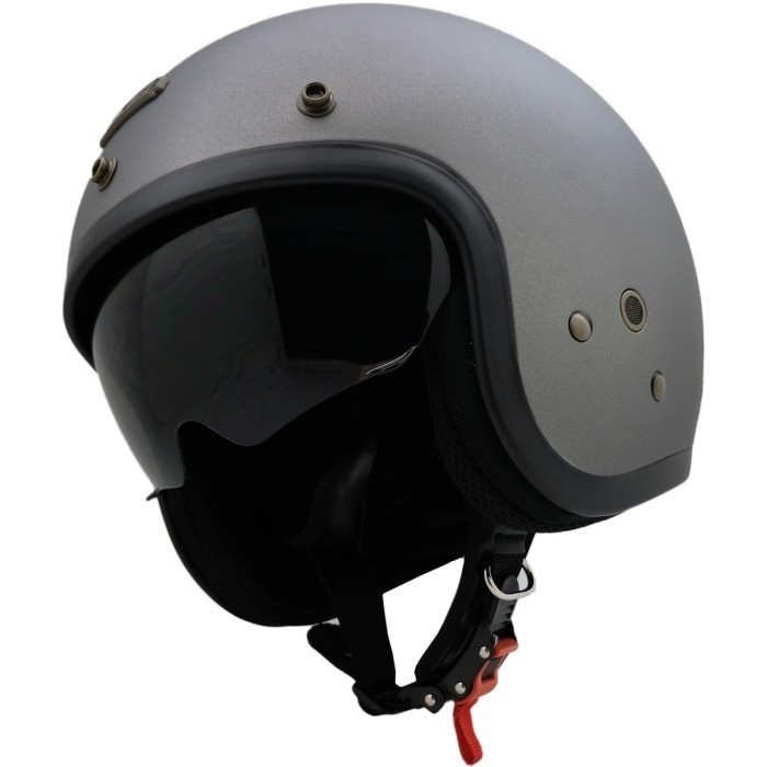 NJS NX-2 SILVER DOFF / GLOSS - HELM RETRO