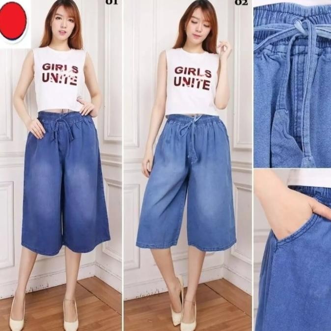 CELANA KULOT WANITA 7/8/CELANA PENDEK WANITA JUMBO