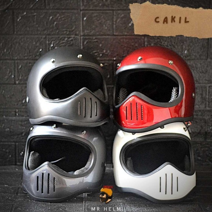 HELM CUSTOM RETRO CAKIL ( MR HELM )