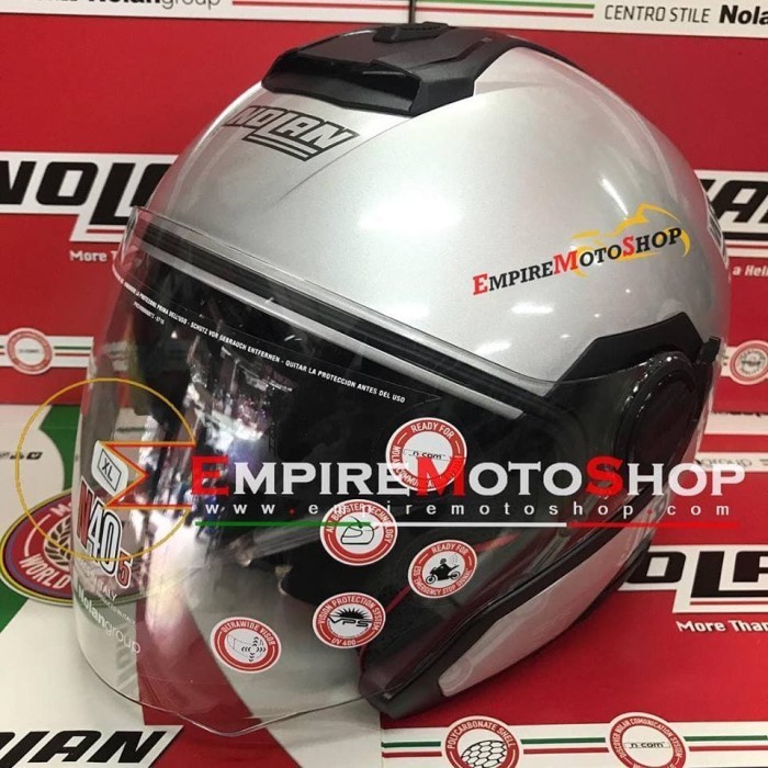 HELM NOLAN N40-5 SPECIAL HALF FACE SALT SILVER N40 N40.5