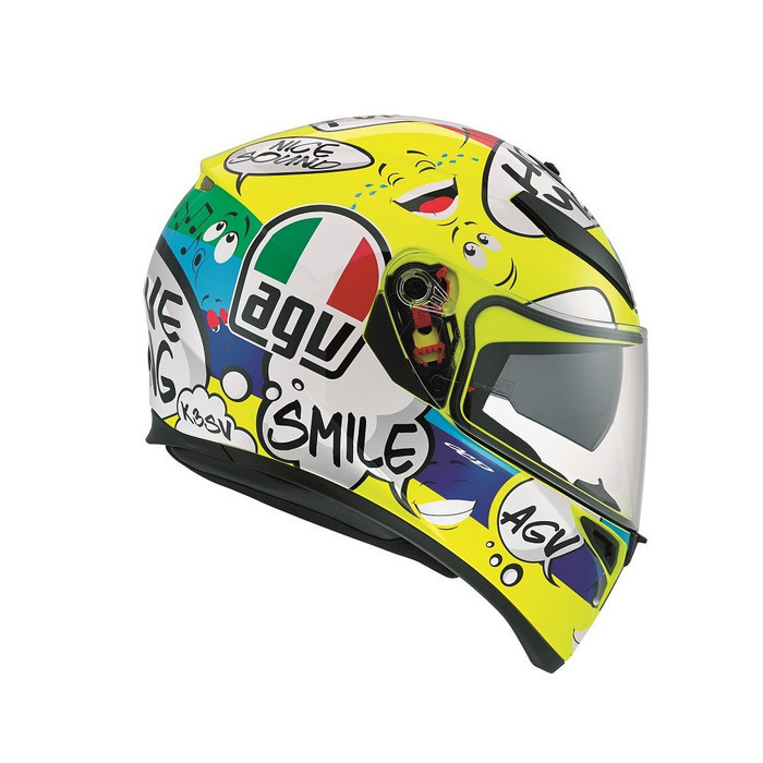 HELM AGV K3SV GROOVY YELLOW FLUO AGV K3 SV FULLFACE