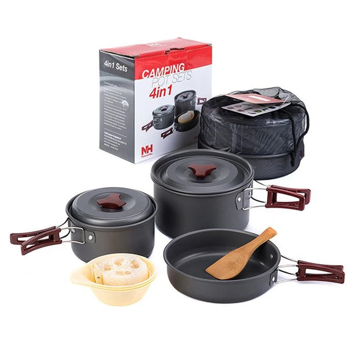 Ready COOKING SET NATUREHIKE NH15T203-G PANCI WAJAN POT NESTING CAMPING