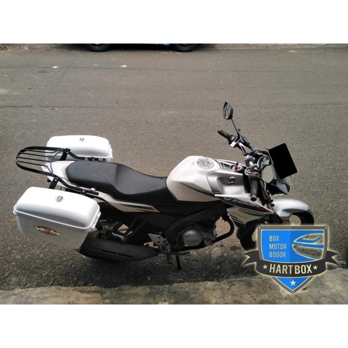 SIDEBOX KMI WHITE / BOX SAMPING KMI /BOX MOTOR SAMPING KMI VIXION MURAH