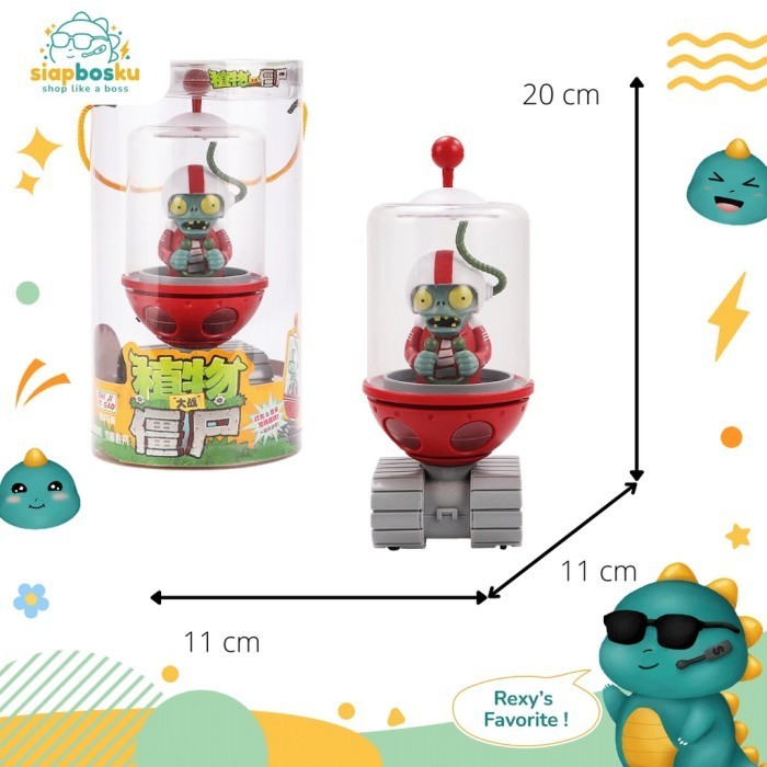 Ready MAINAN ANAK PLANTS VS ZOMBIES 2 SHIELD ZOMBIE SET ACTION FIGURE