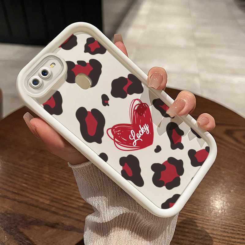 Casing Hp OPPO A7 OPPO A5s OPPO A12 OPPO A12S A11k Case lembut HP ponsel pola macan tutul grafiti ci