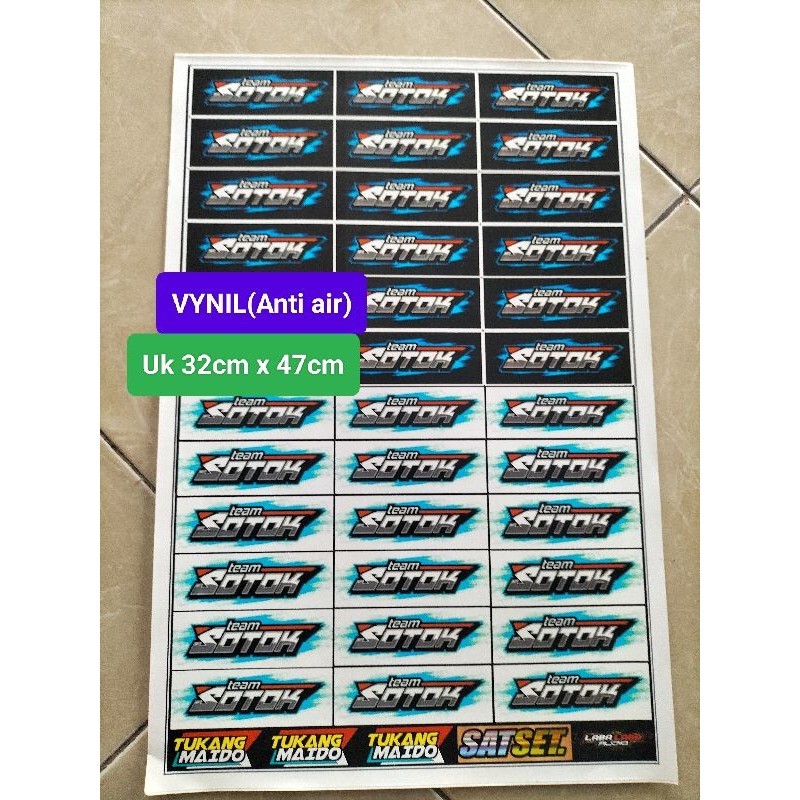 

STIKER TEAM SOTOK | STIKER SOUNDSYSTEM | STIKER ANTI AIR | STIKER VYNIL | STIKER PACK | STIKER 1 LEMBAR Ukuran 31cmx47cm