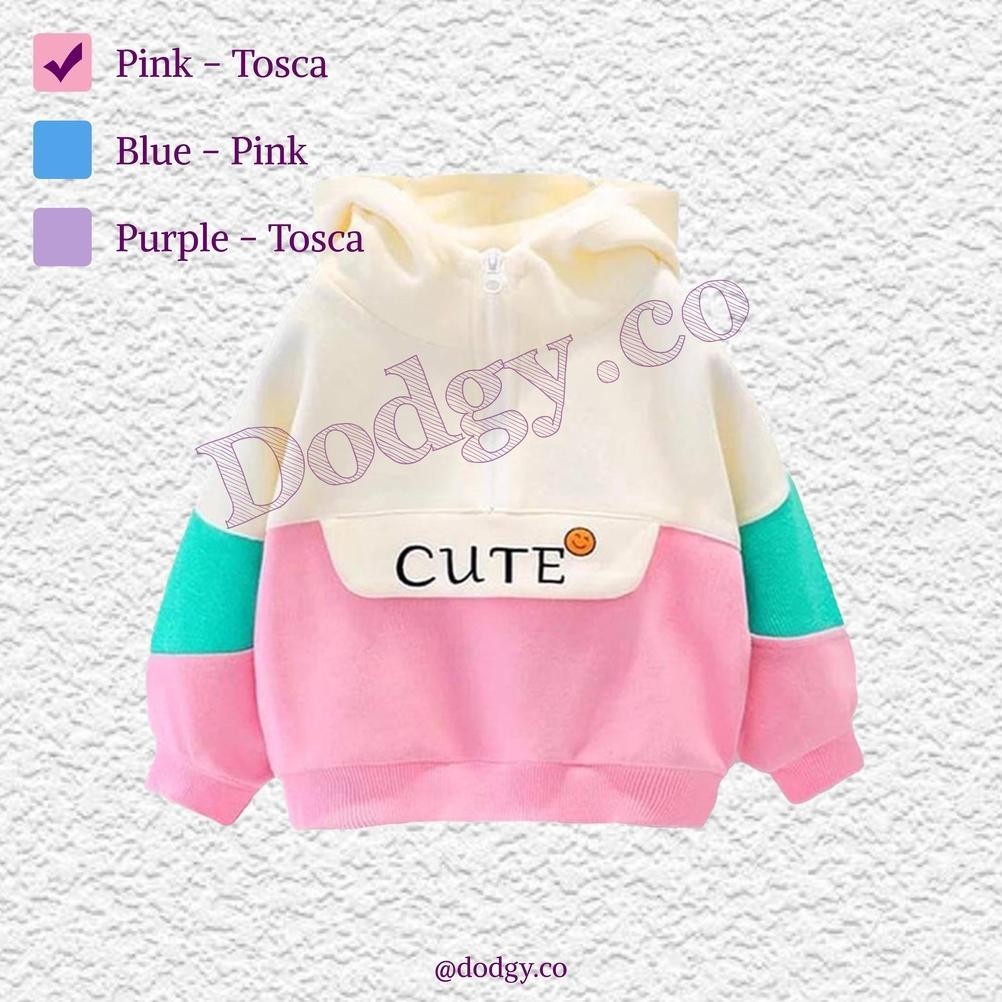 Sweater Hoodie Anak Cute Usia 1- 7 (Tahun ) Sweater Anak Fleece  / Hoodie Anak Perempuan / Jaket Per