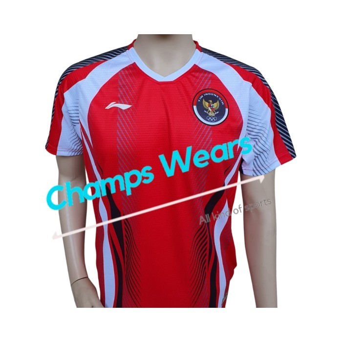 Baju badminton lining olympiade olimpiade tokyo 2021 ori / baju lining