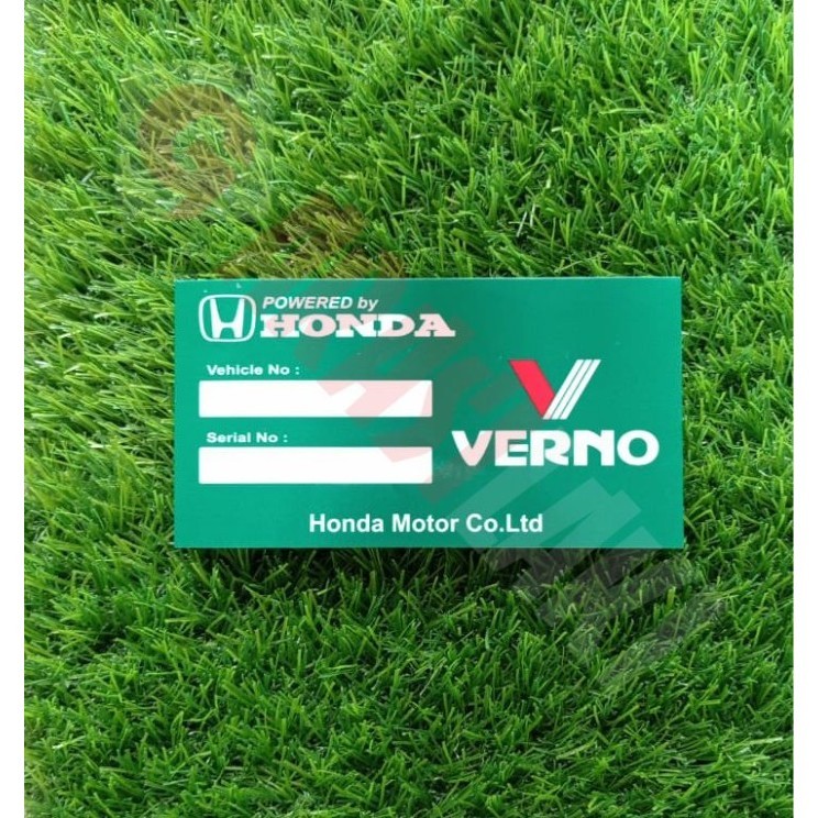 

Sticker Honda Verno Barcode